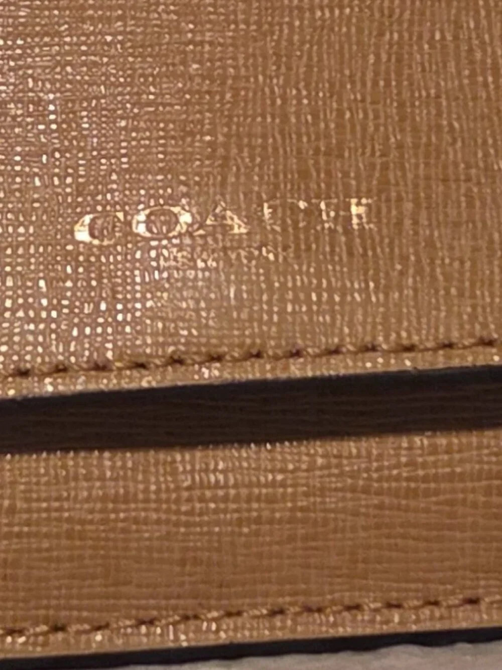 Coach Saffiano Slim Wallet